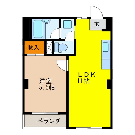 タウン西野の物件間取画像